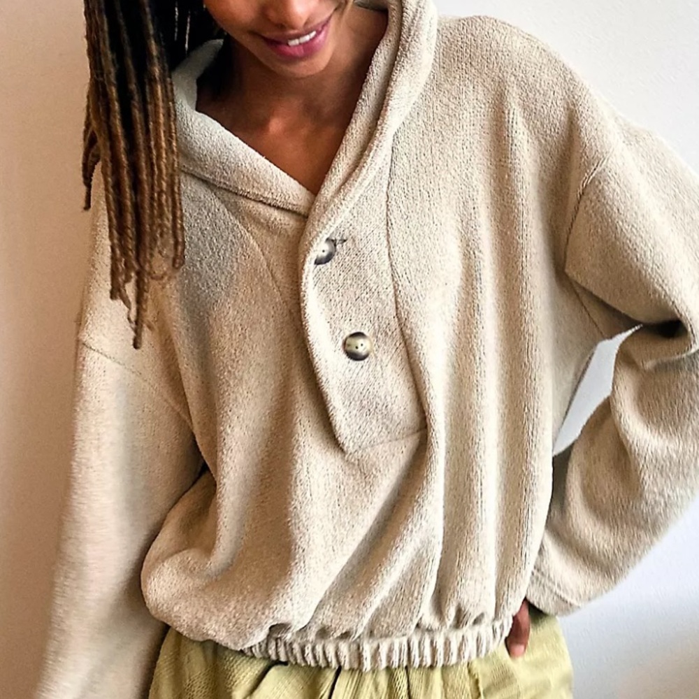 Free People Beach Button Front Pullover - image 3